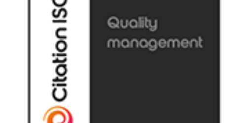 ISO 9001 2015 badge grey